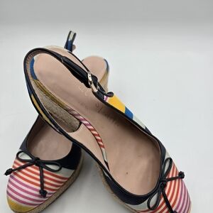 Kate Spade Colorful Striped Espadrille Flats
